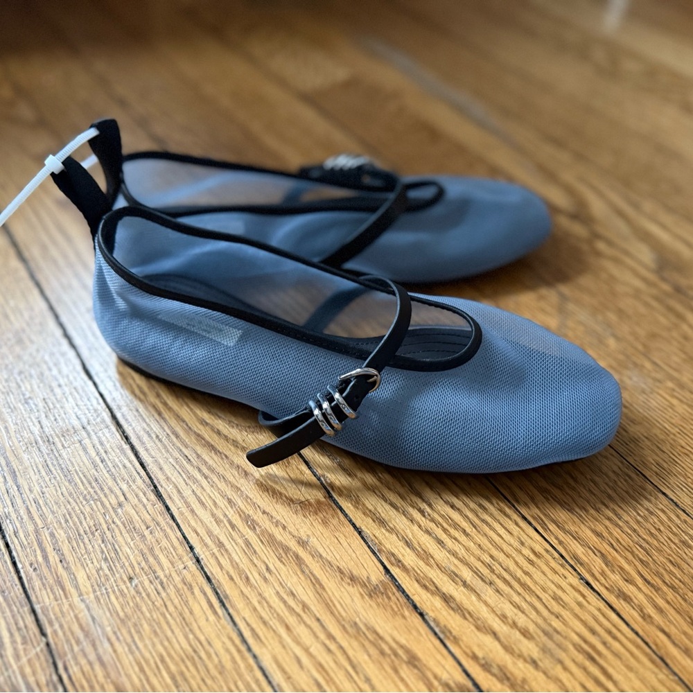 rag & bone Spire Mesh Mary Jane Flats - Size 36 - Picture 1 of 3